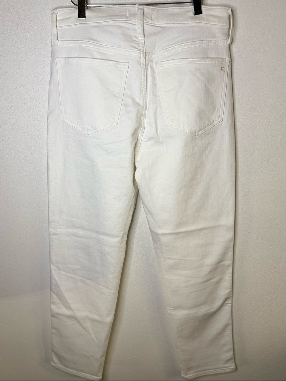 Madewell Stovepipe High Rise Straight Crop Jeans White Size 29